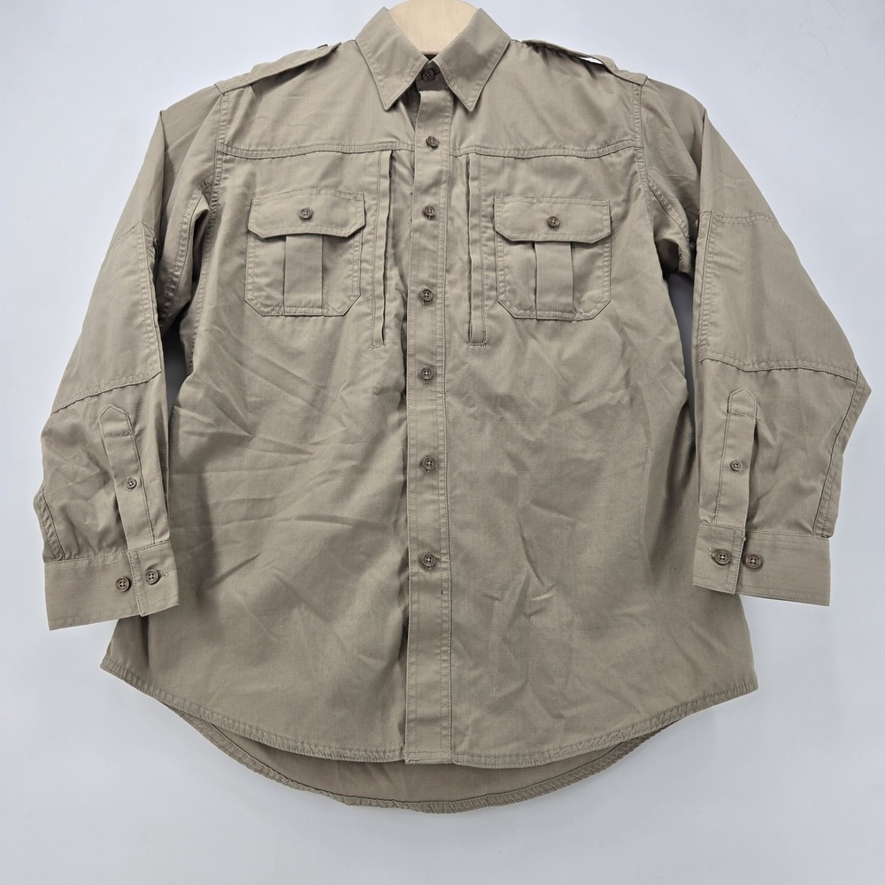 Propper Tactical Shirt Mens Medium Long Sleeve Ripstop Button Up Workwear Pocket